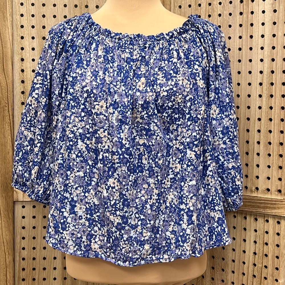 Good heart by Matilda Jane Canyon Floral Blue Blouse